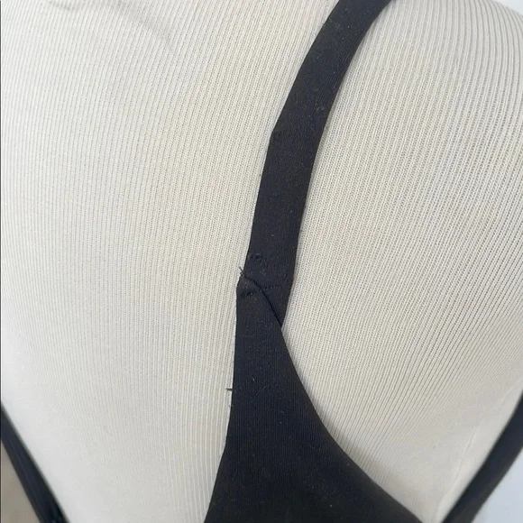 Mac Duggal Plunge Neck, Low Back Full Skirt Black Evening Gown - Picture 6 of 13